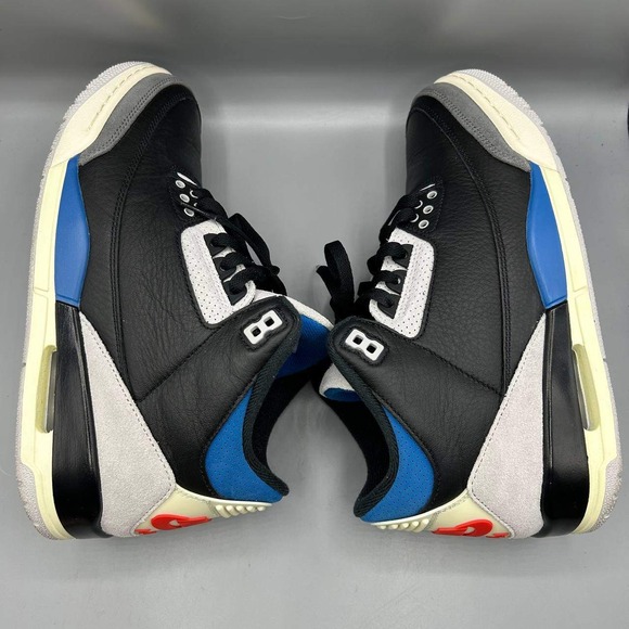 Nike Air Jordan 3 Retro Rare Air Shoes Men Size 8.5 Black Chile Red IB8967-004 - Picture 7 of 11